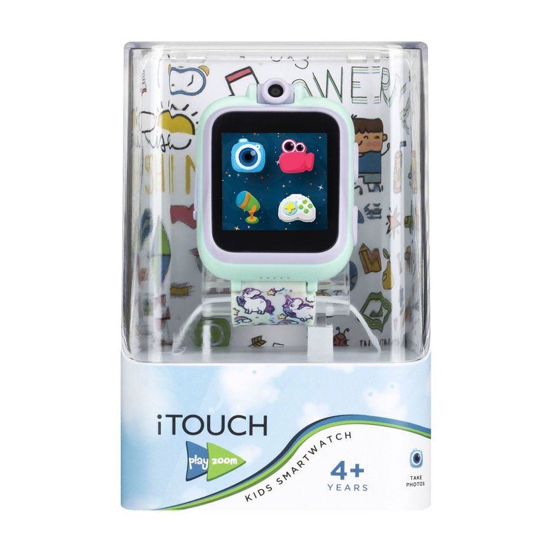 PlayZoom Smartwatch For Kids: Tie Dye With Unicorns Print