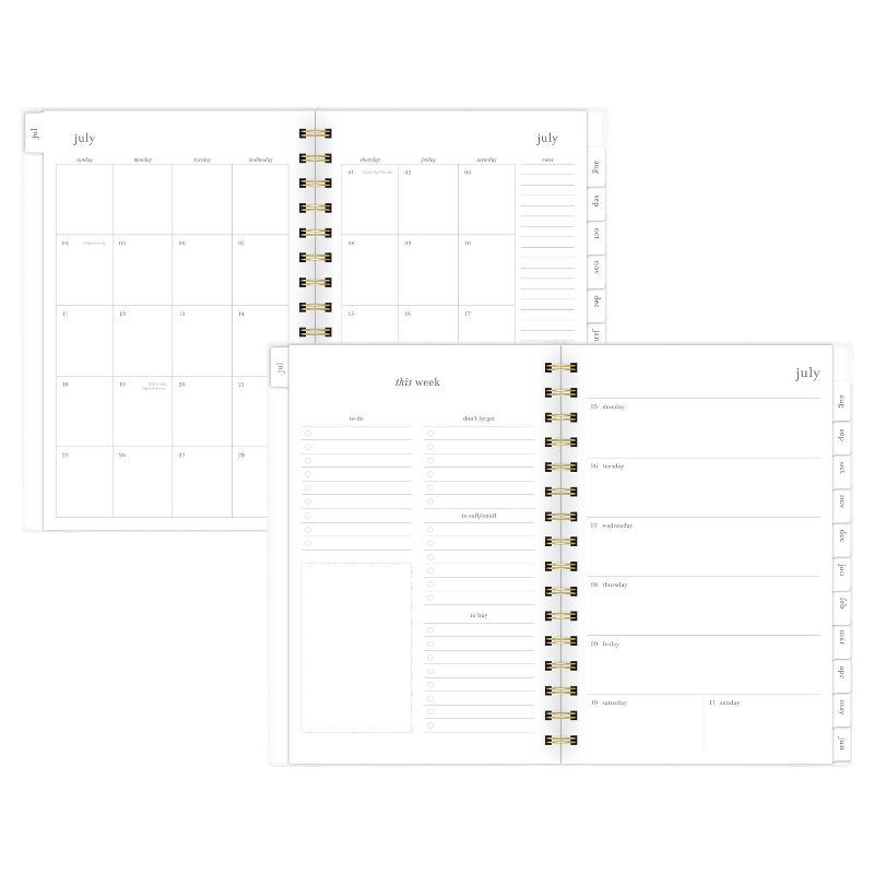 2021-22 Academic Planner 5.5" x 8.5" Frosted Plastic Wirebound Weekly/Monthly Blue - Sugar Paper™