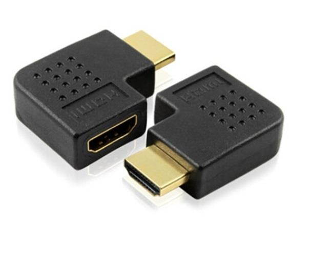 HDMI Female (Type A) to 90 Degree Right Angle HDMI Male (Type A)