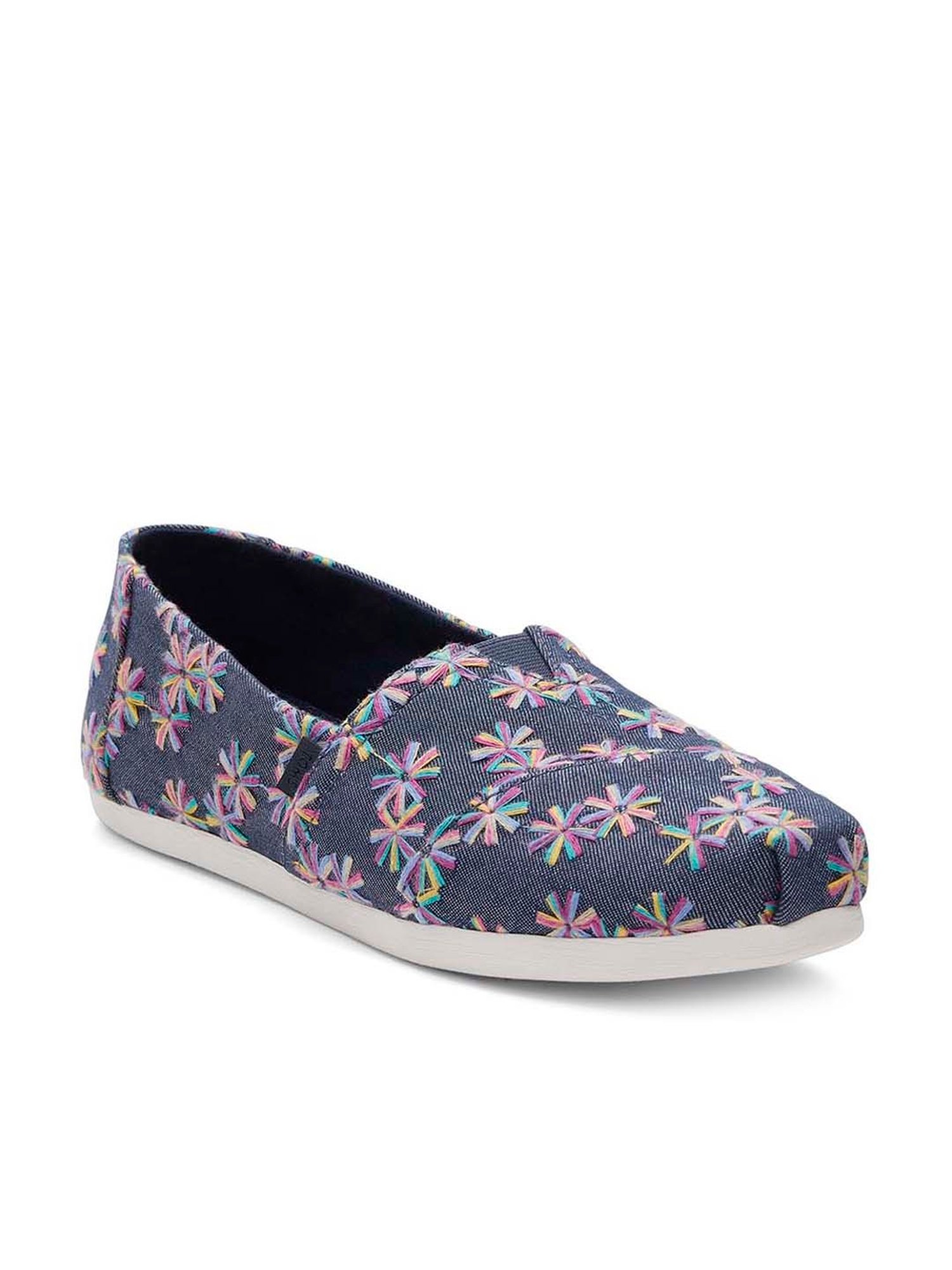 TOMS Women's Navy Espadrille Shoes