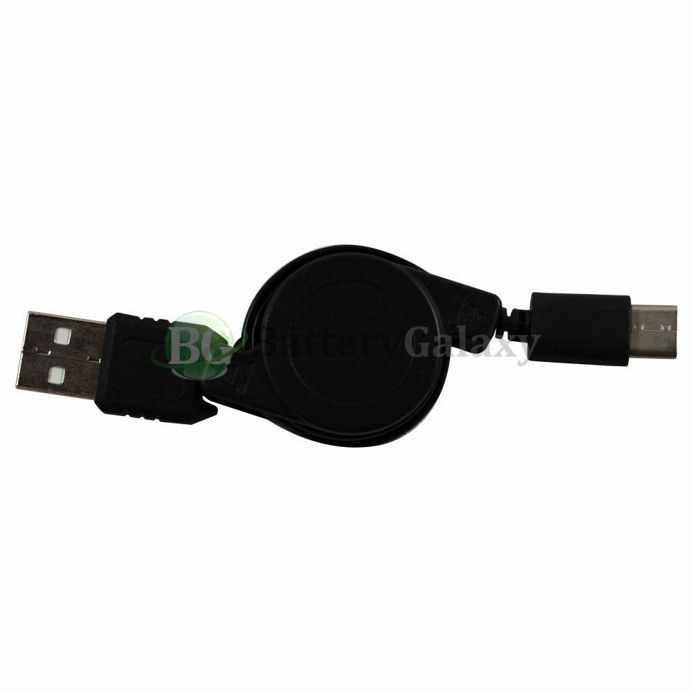 1-100 Lot USB Retract Type C Charger Cable for  Moto Z Force /Play Droid