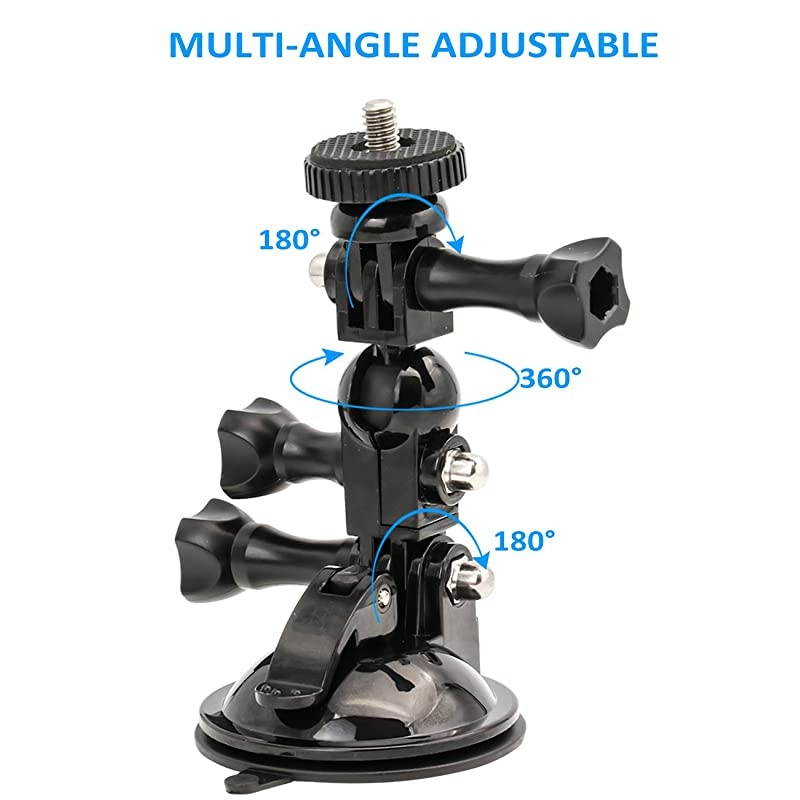Suction Cup Camera Mount for GoPro Hero 9 8 7 6 5 4 3+ 3 2 1 Session