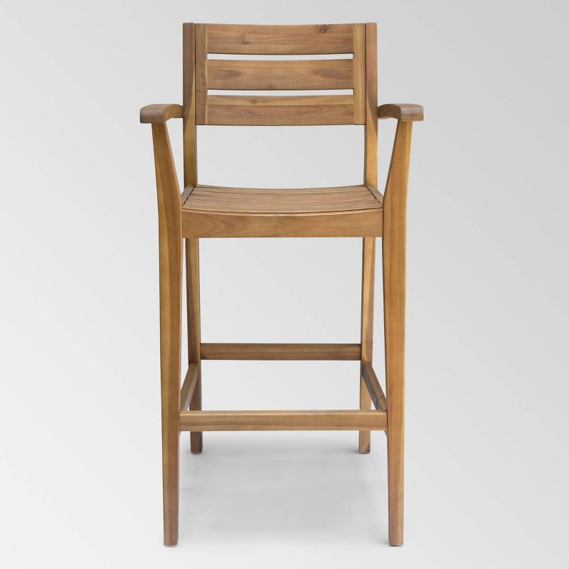 Ariesa 3pc Outdoor Bar Set - White & Gray - CosmoLiving