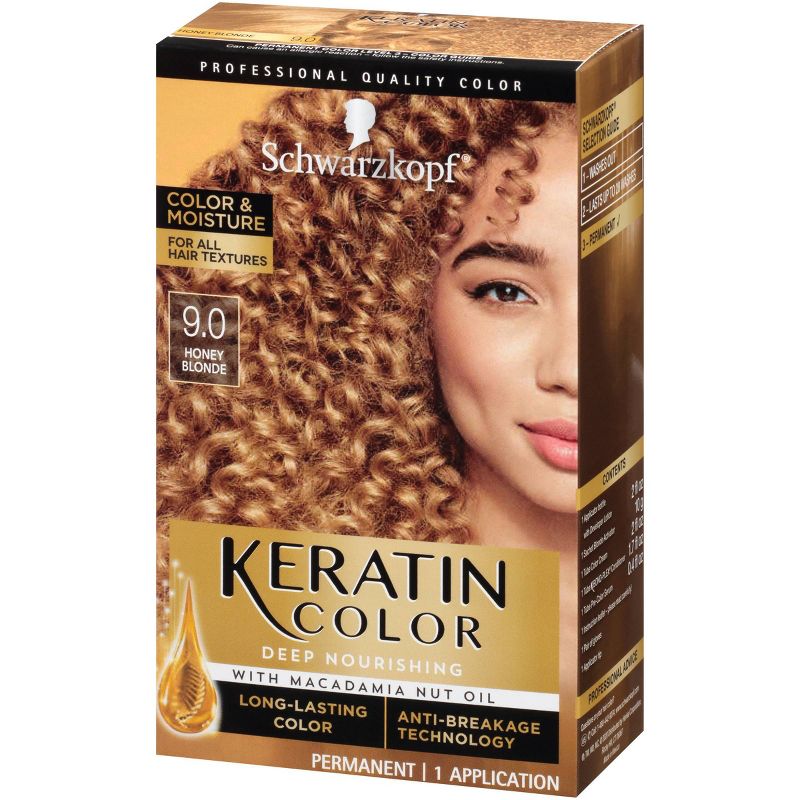Schwarzkopf Keratin Color Honey Blonde Permanent Hair Color - 6.2oz