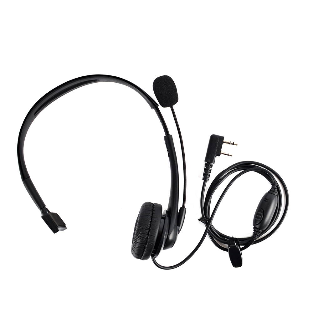 2PCS Noise cancelling Handsfree Over Ear Headphones  Headset with MIC PTT Baofeng Radio UV-5R UV-82  Walkie Talkie