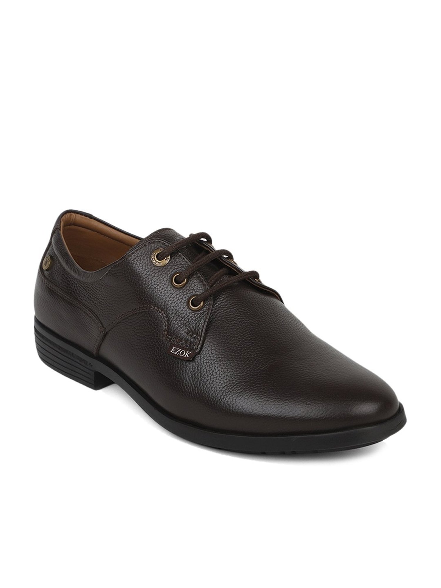 EZOK Men's Brown Derby Shoes