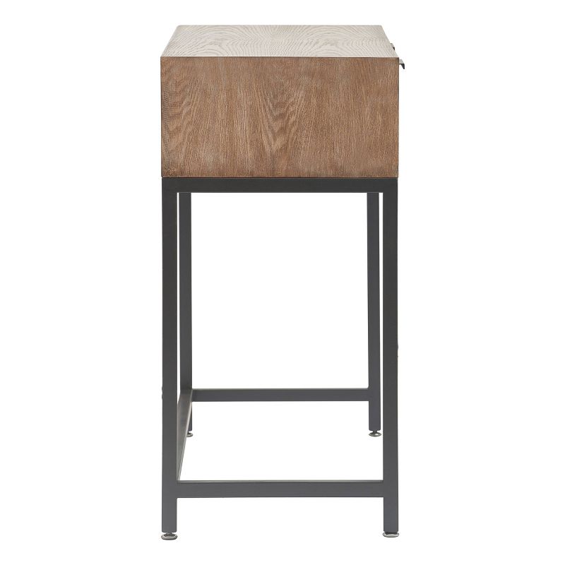 Hayworth Mirrored Console Table Gray - Finch