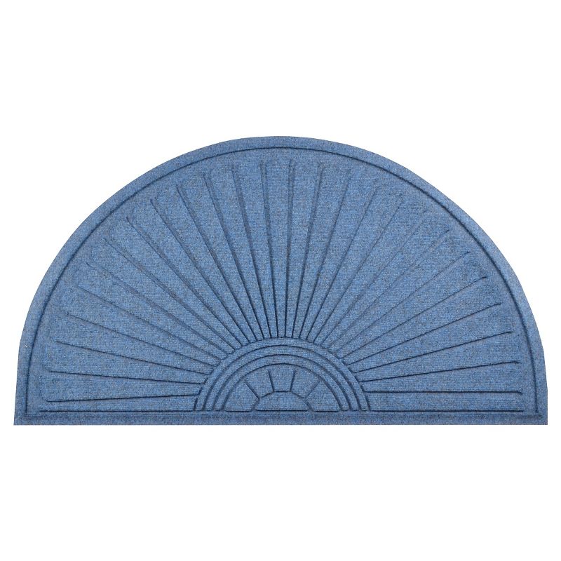 HomeTrax Guzzler Sunburst Doormat - Slate Blue (36" x 70")