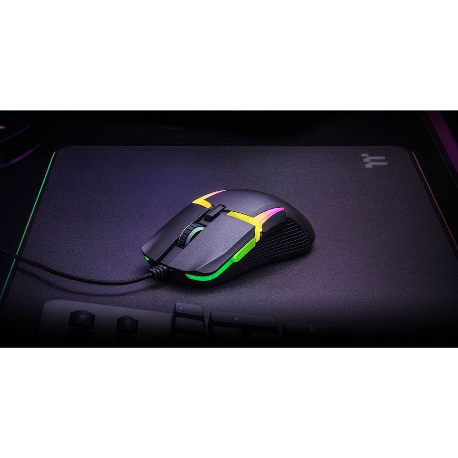 thermaltake level 20 rgb gaming mouse (gmo-lvt-wdoobk-01), black