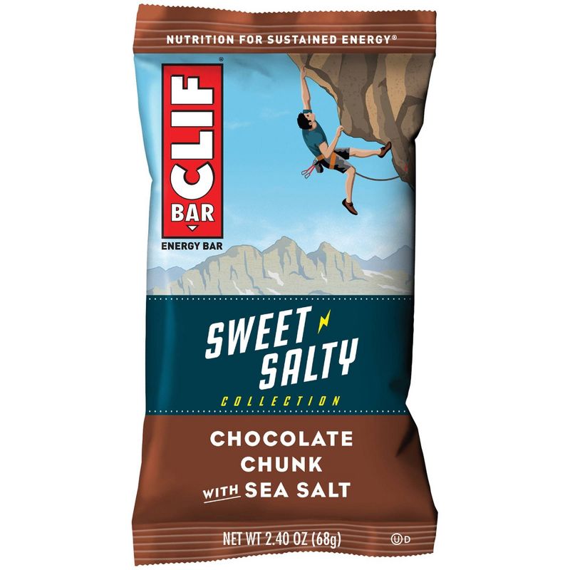 CLIF Bar Sweet & Salty Chocolate Chunk with Sea Salt Energy Bars - 6ct