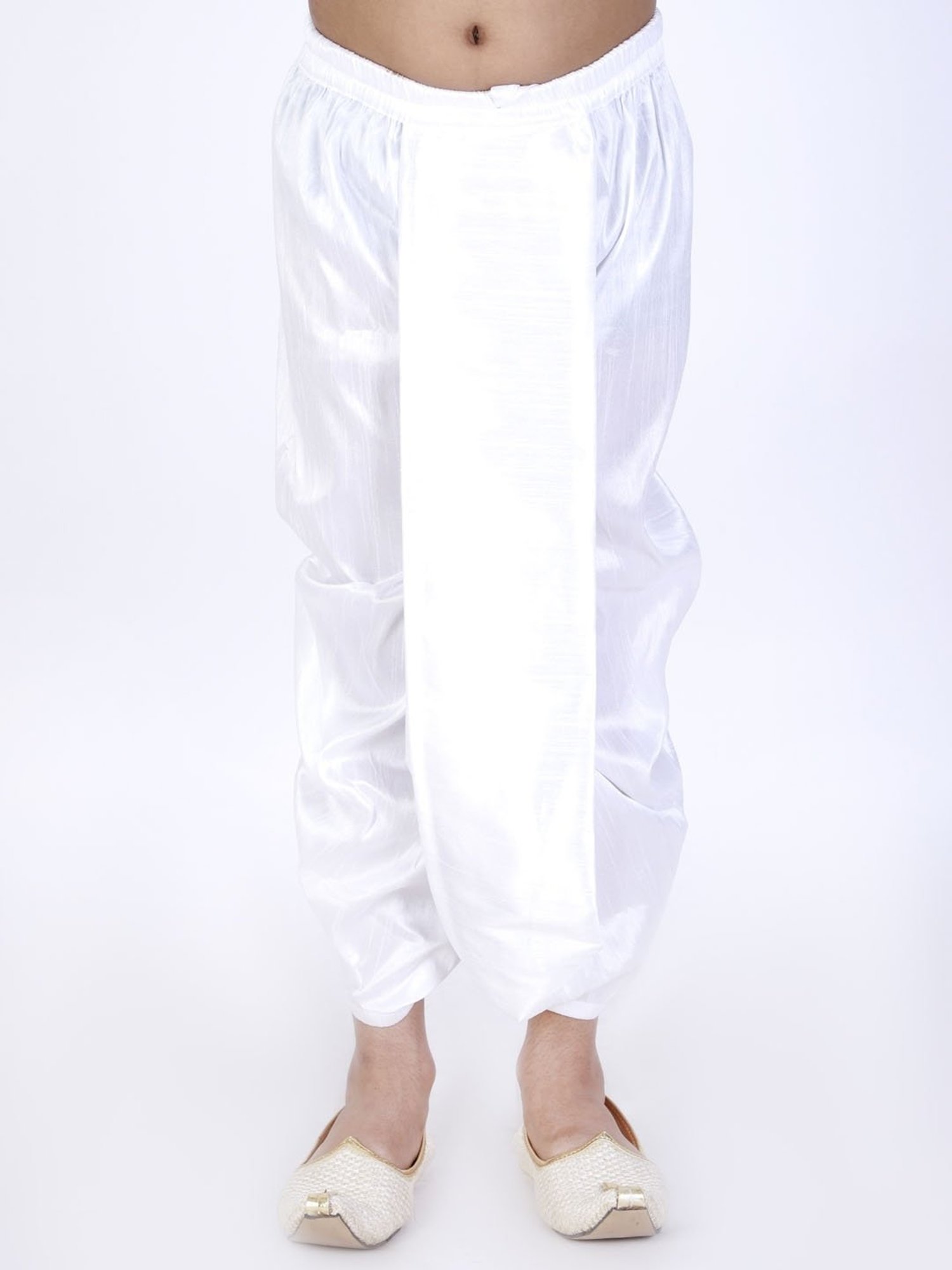 VASTRAMAY Kids White Regular Fit Dhoti