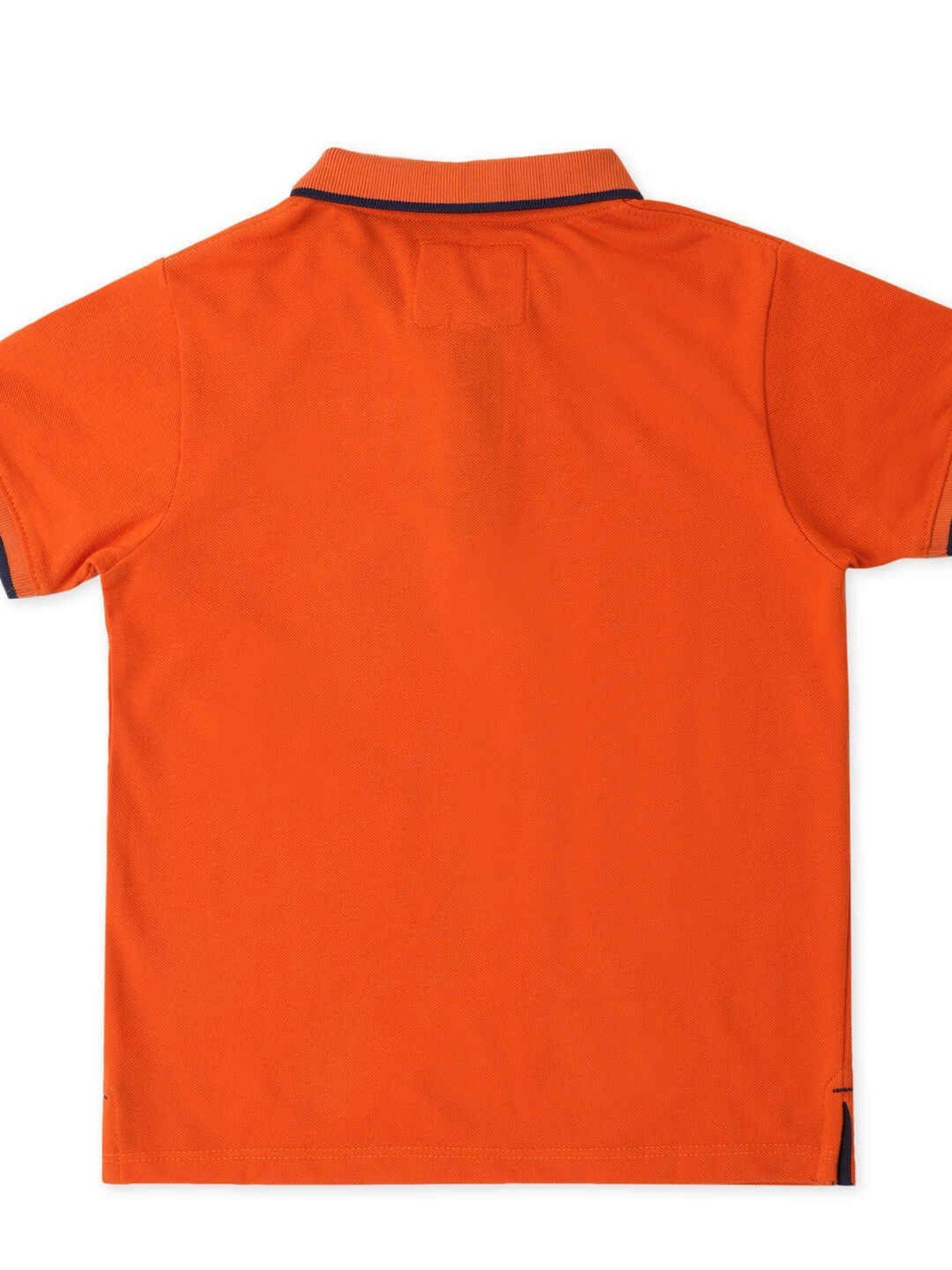 Pepe Jeans Kids Orange Solid Polo T-Shirt
