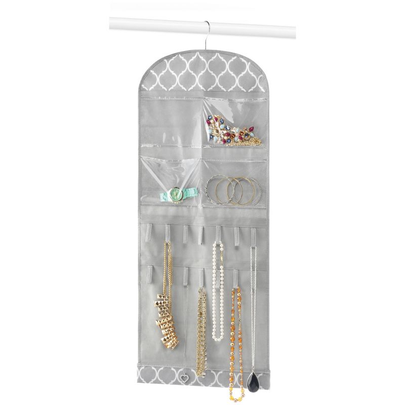 Whitmor Hanging Jewelry Organizer Gray