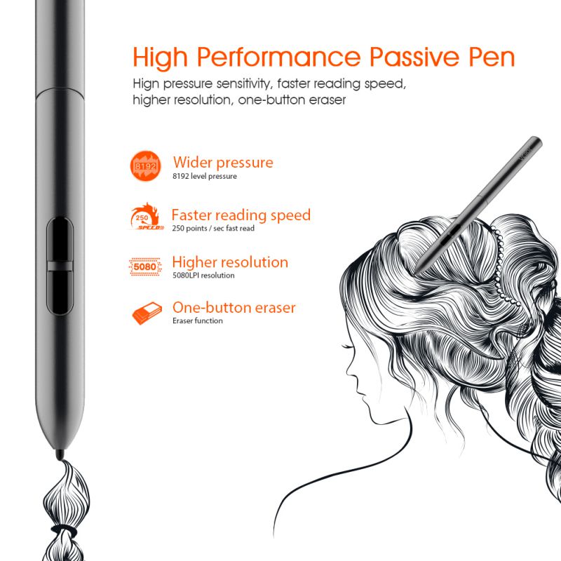 VEIKK P03 Digital Battery-Free Pen for VEIKK VK1560PRO/1560 Drawing Display