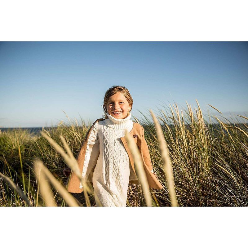 Hope & Henry Toddler Classic Fit Long Sleeve Crew Pullover Sweater - Off-White 2T