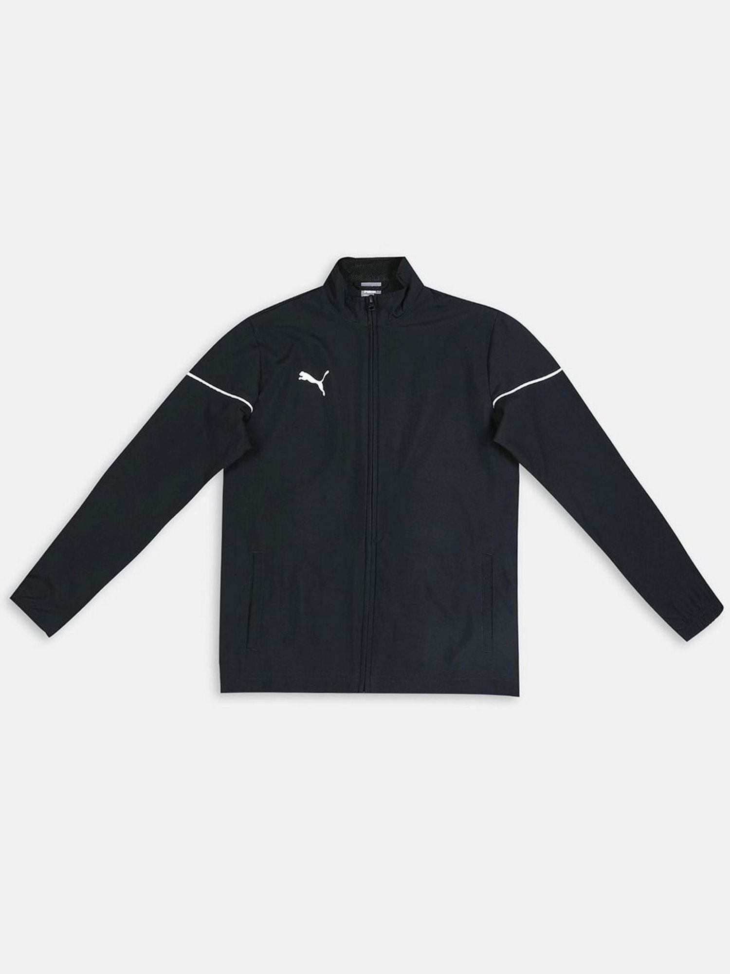 Puma Kids teamRISE Jr Black Logo Full Sleeves Jacket