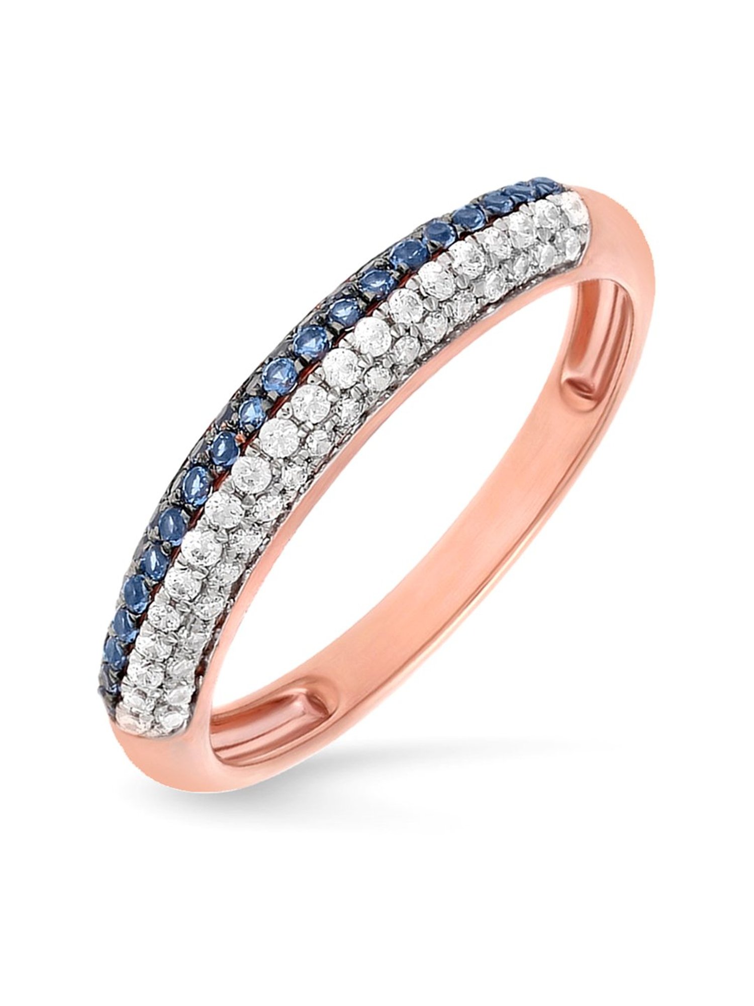 Malabar Gold and Diamonds 18k Rose Gold Diamond Cocktail Ring for Women