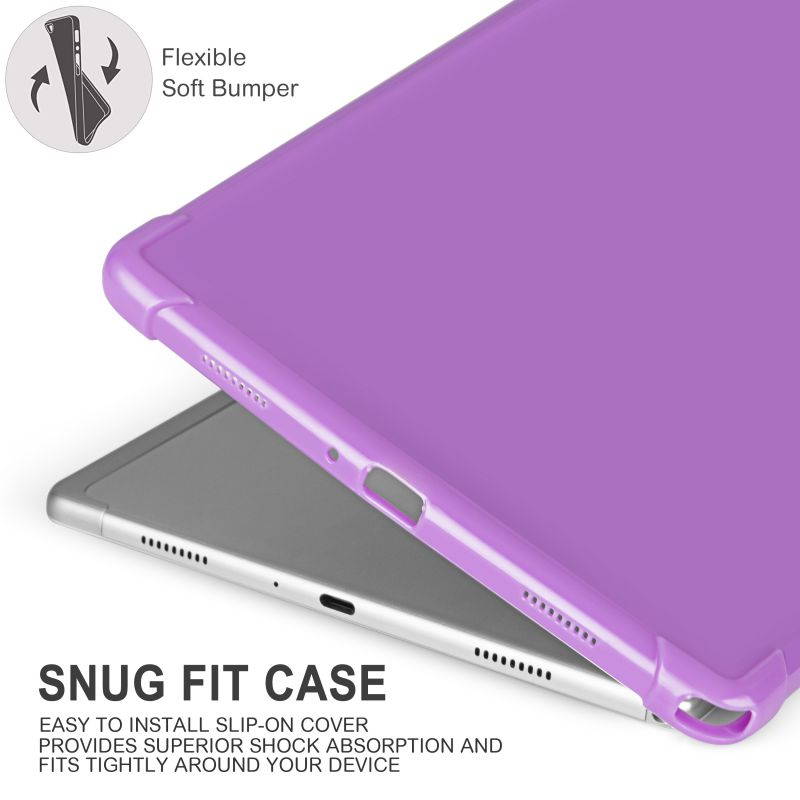 KIQ Slim & Lightweight Premium TPU Skin Case Cover for Samsung Galaxy Tab A7 10.4 2020 T500 SM-T500 [Black]