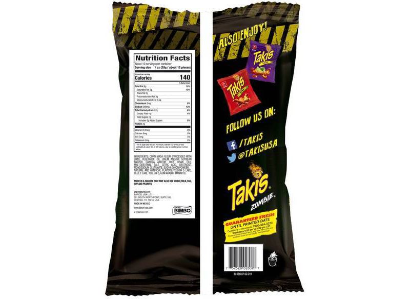 Barcel Takis ZombieHabanero & Cucumber Tortilla Chips - 9.9oz