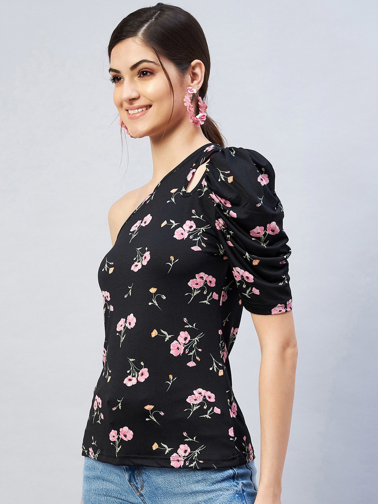 Fame Forever by Lifestyle White Cotton Printed T-Shirt