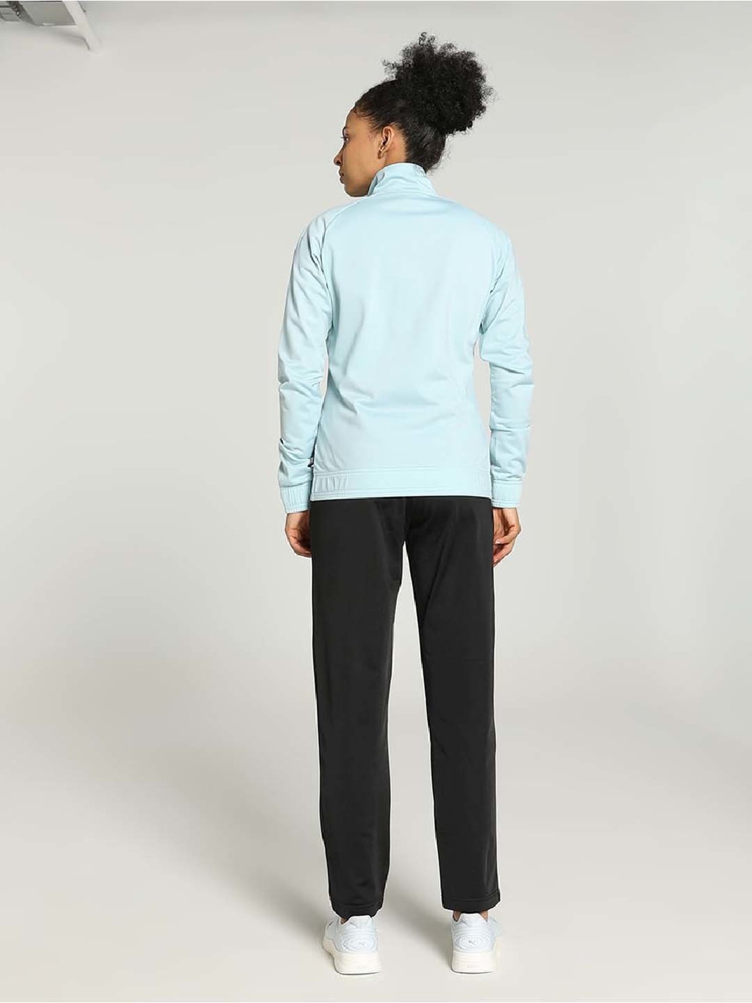 Puma Blue & Black Logo Print Tracksuit