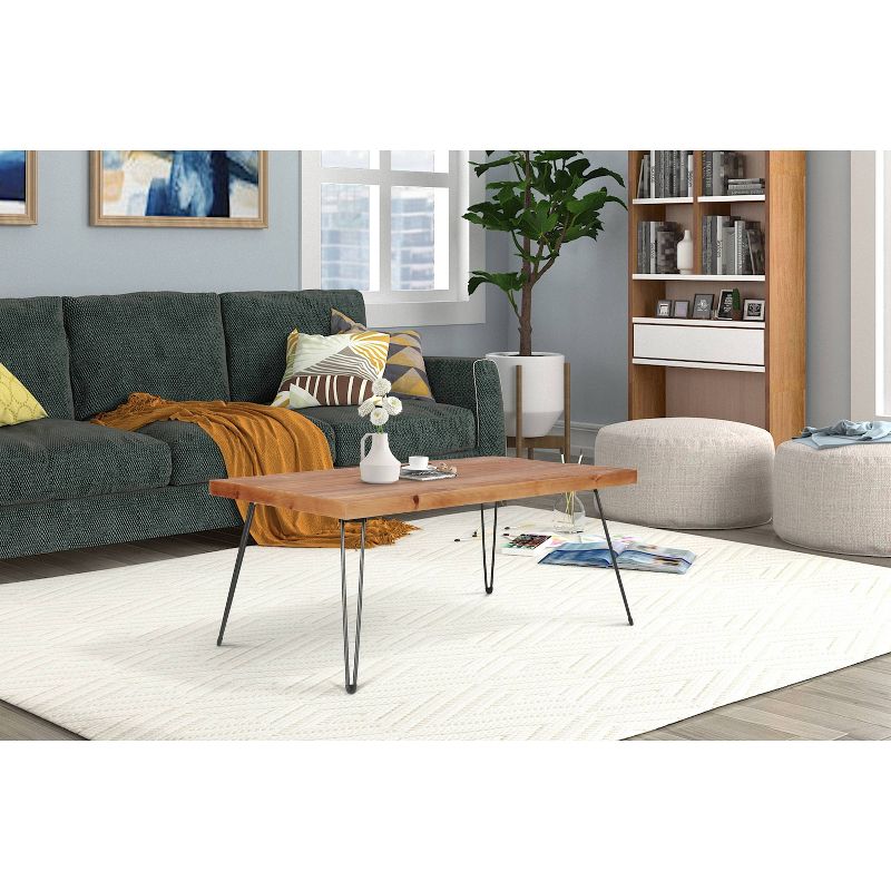 42" Exeter Coffee Table Natural/Black - Summerland Home