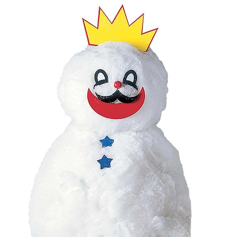 HearthSong - Decorate-a-Great Snowman Kit, Includes 40 Different Painted Wood Features with Storage Bag