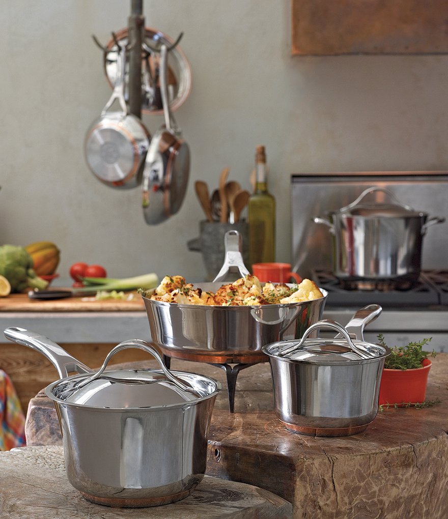 Anolon Nouvelle Copper & Stainless Steel 10-Piece Cookware Set