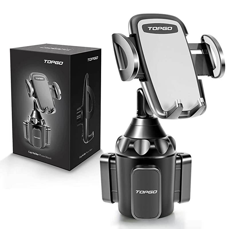 Adjustable Pole Automobile Cup Holder Smart Phone Cradle Car Mount for iPhone 11 ProXRXS MaxX87 Plus6sSamsung S10 Note 9S8 PlusS7 EdgeGrey 11 inch