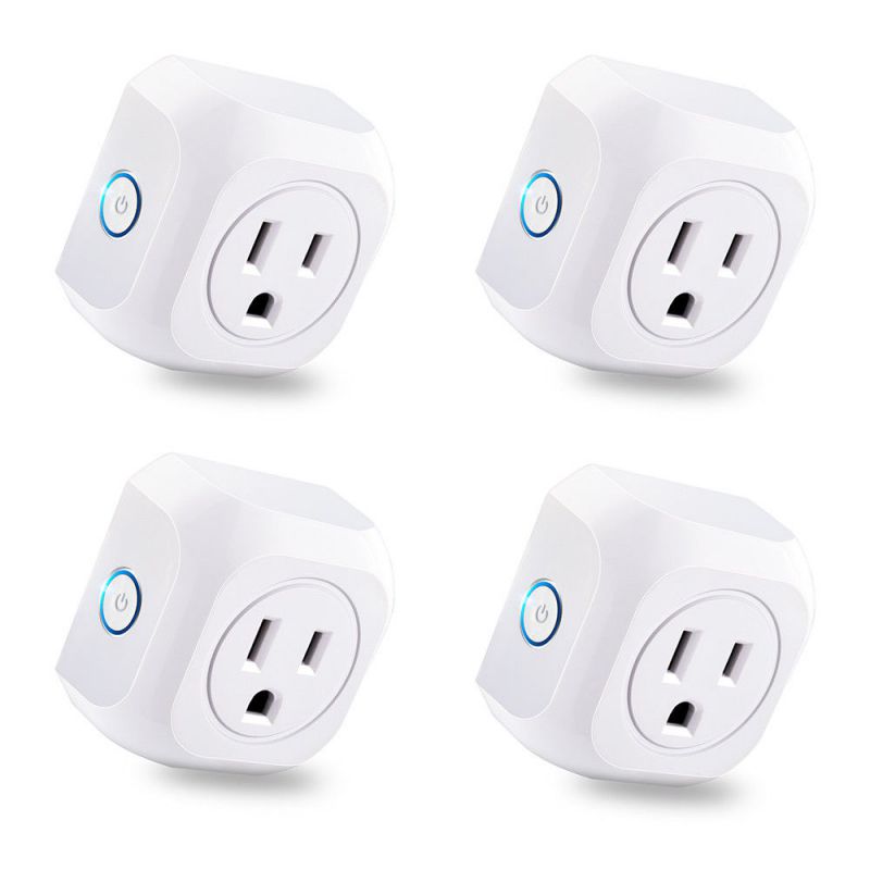 4 Pack WiFi Smart Plug APP Remote Control Timer Outlet Wireless Socket US Plug