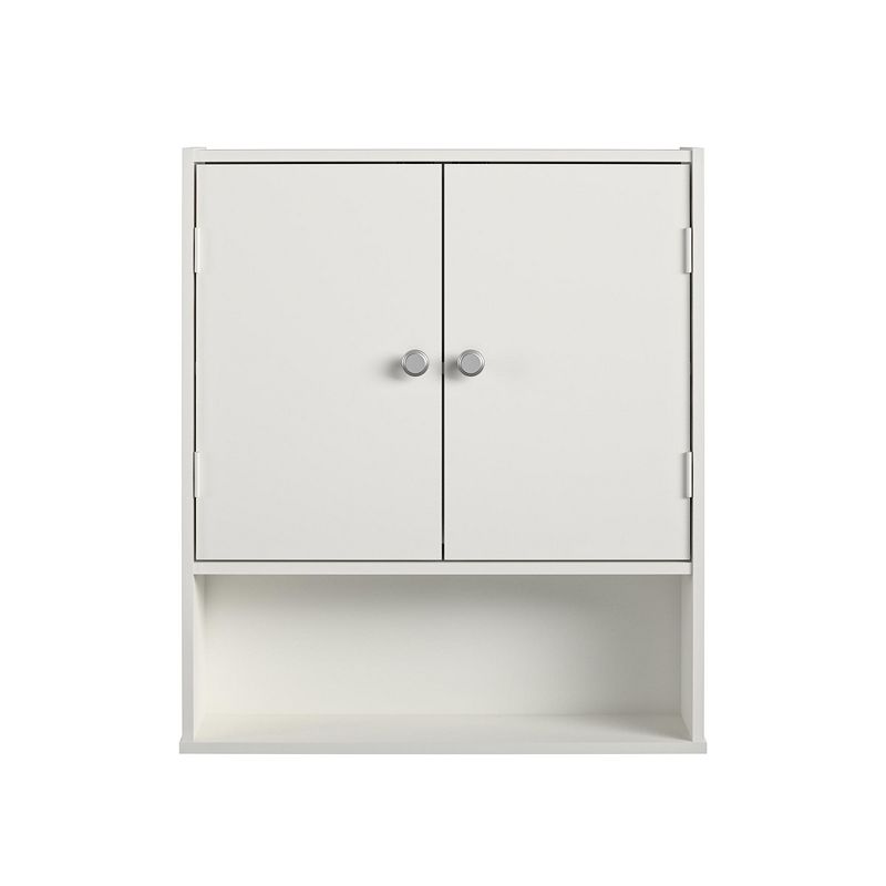 RealRooms Basin Wall Cabinet, Bathroom Storage Furniture, White