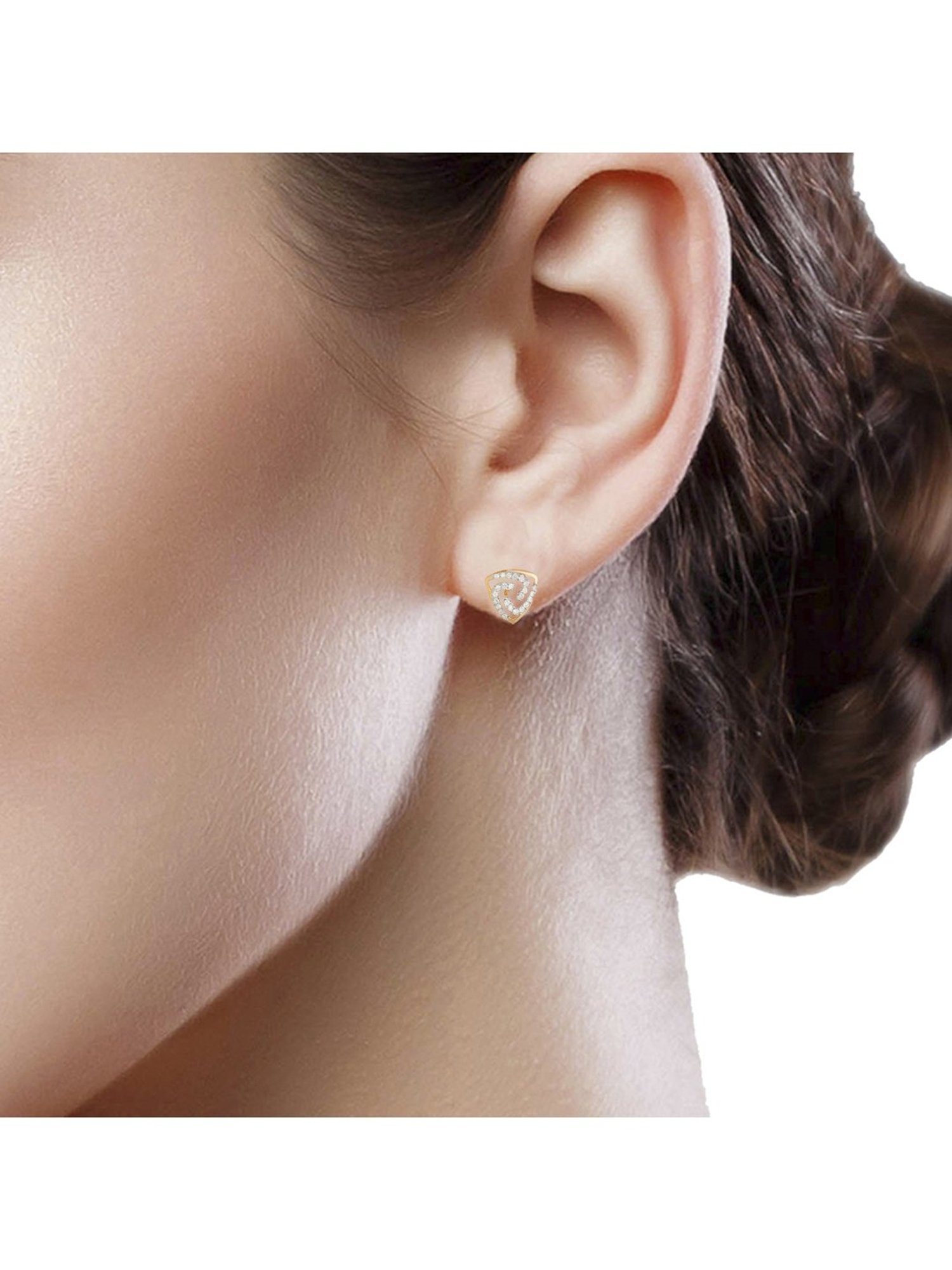 Waman Hari Pethe Jewellers 18k Gold & Diamond Earrings for Women