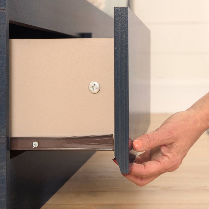 Twin Navali Mates Bed with 3 Drawers  Blueberry  - South Shore