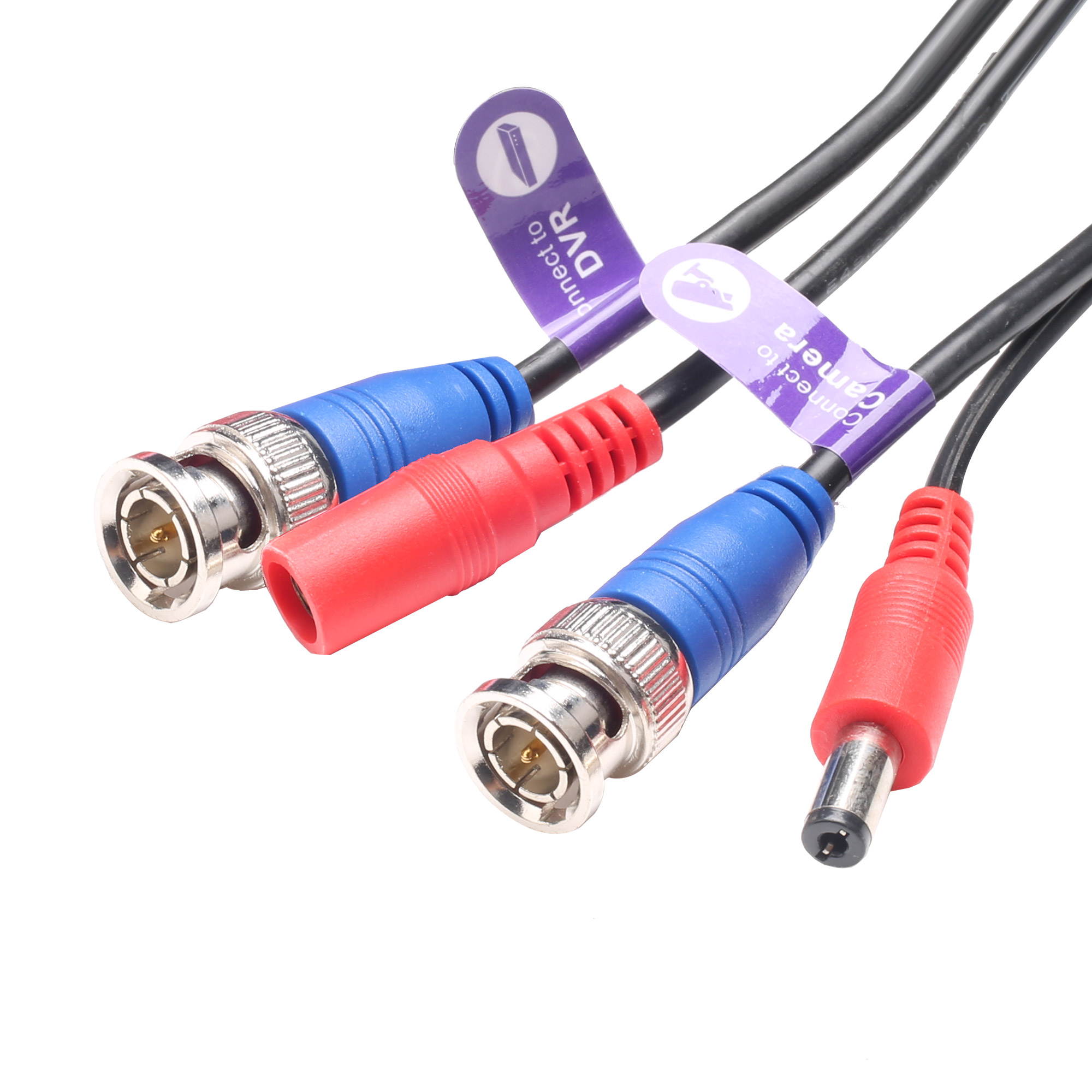 Loocam 300FT 90M BNC Cable RG59 Cable Coaxial Cable for CCTV Security Camera, DC+Video BNC Extension Cable Cord Surveillance Camera  Cable Extension Video Power(80015)