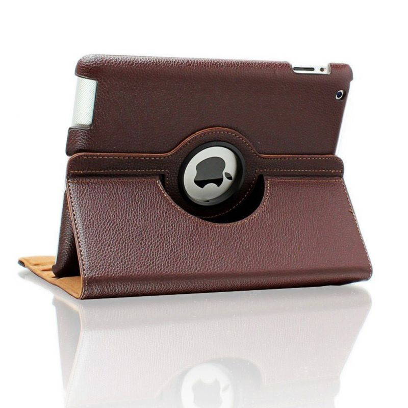 Fullbell Apple iPad 2/3/4 Case - 360 Degree Rotating Stand Smart Case Cover for iPad with Retina Display (iPad 4th Generation), the new iPad 3 & iPad 2 (Automatic Wake/Sleep Feature) - Black