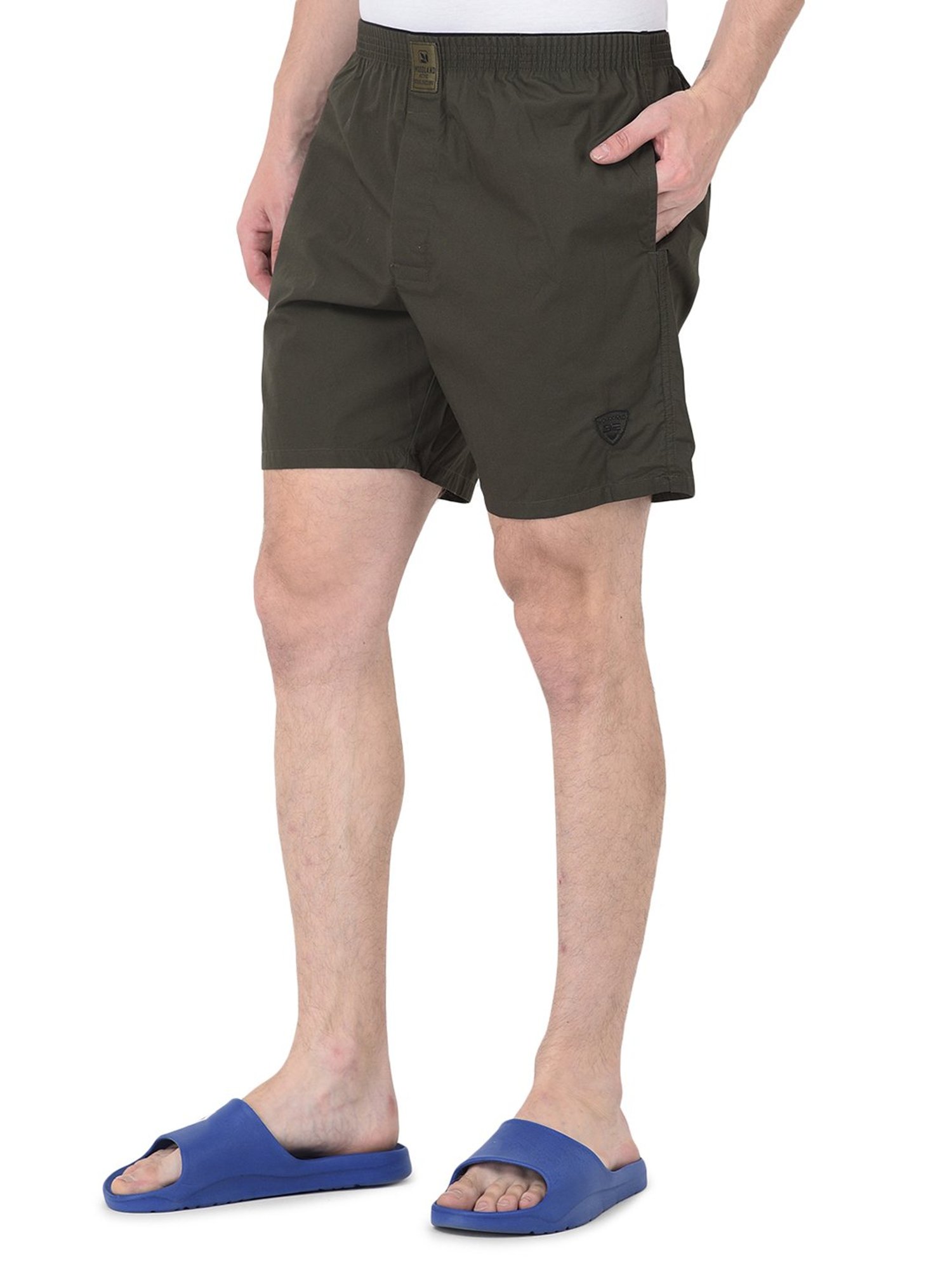 Woodland Dark Olive Nightwear Shorts