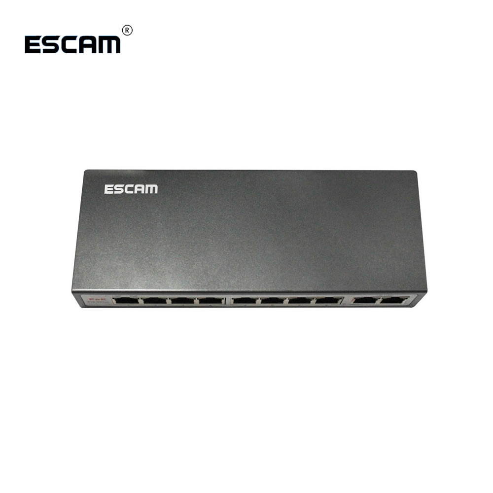 ESCAM 8 Ports Fast Ethernet POE Switch for Network IP Cameras