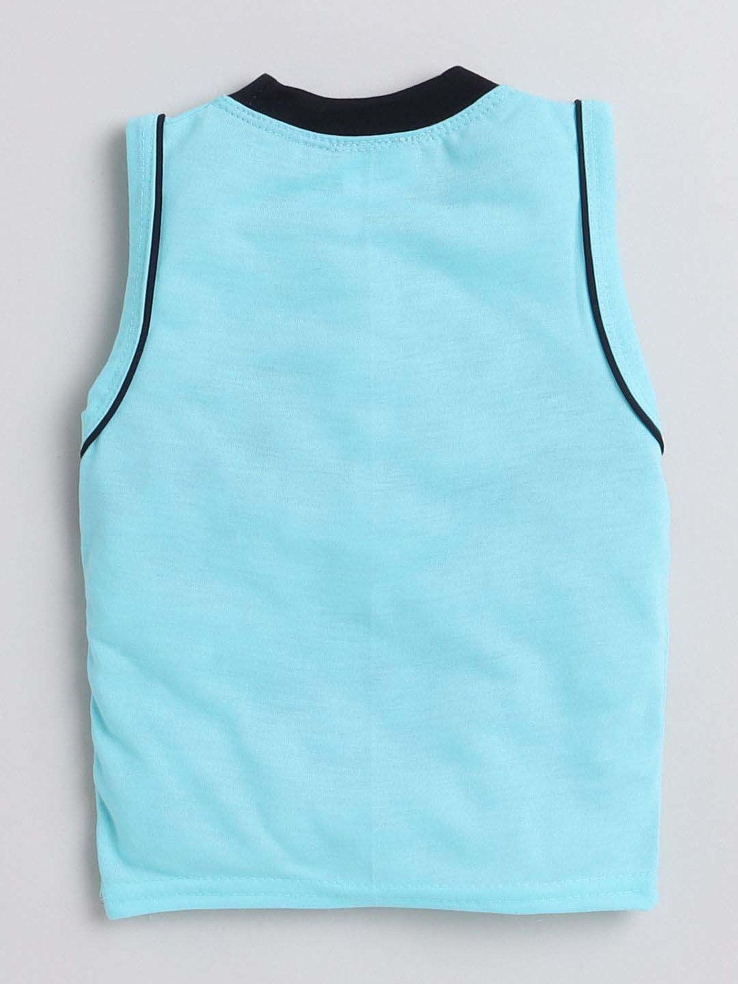 Fourfolds Unisex Sky Blue Printed Clothing Set