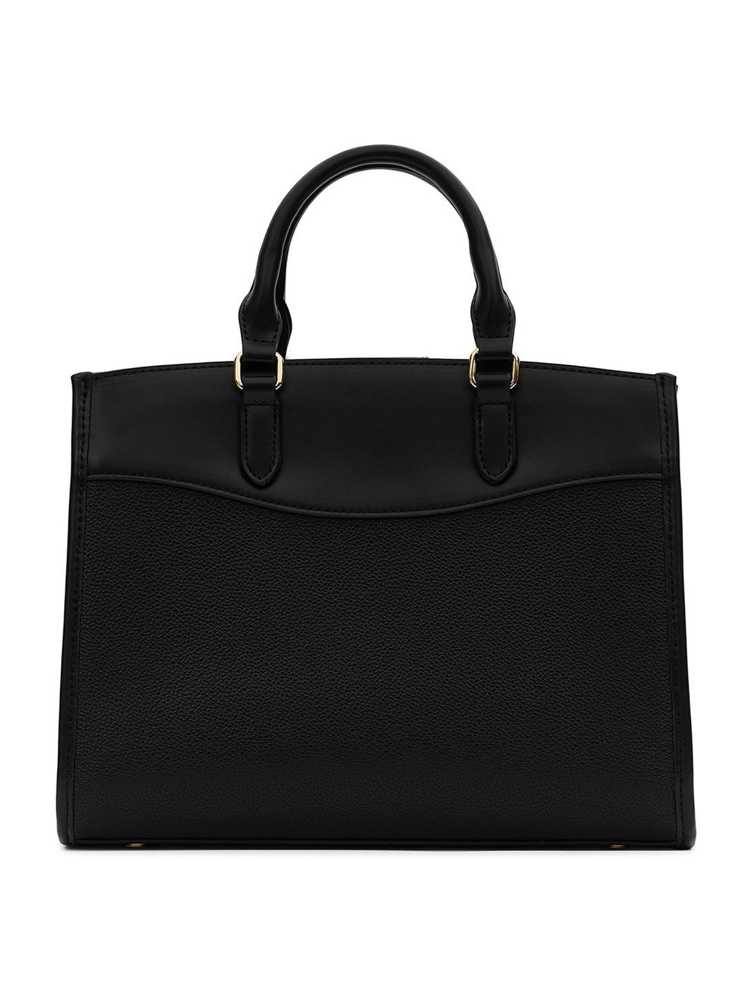 Miraggio Alana Black Medium Satchel Handbag