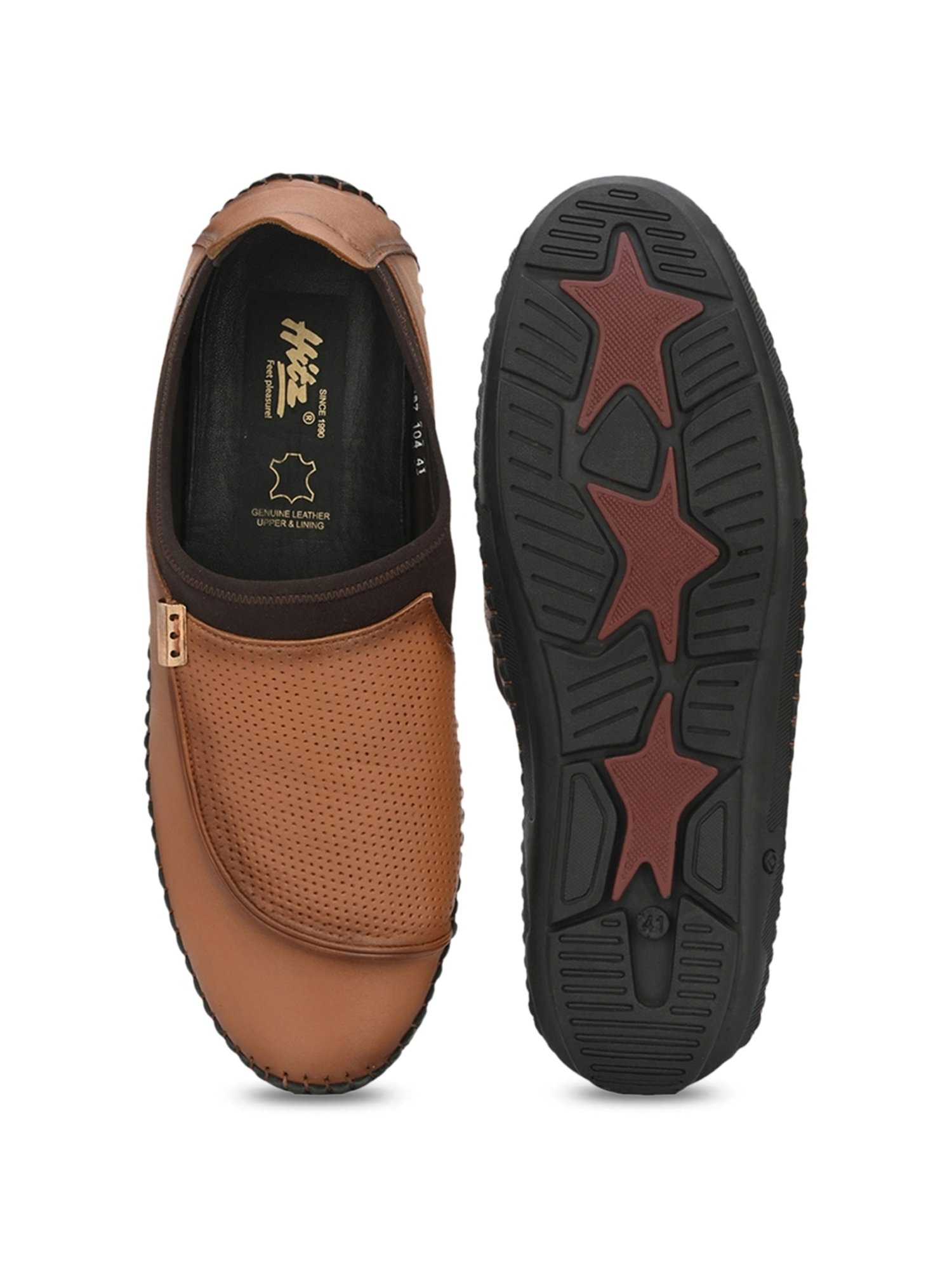 Hitz Men's Tan Casual Loafers