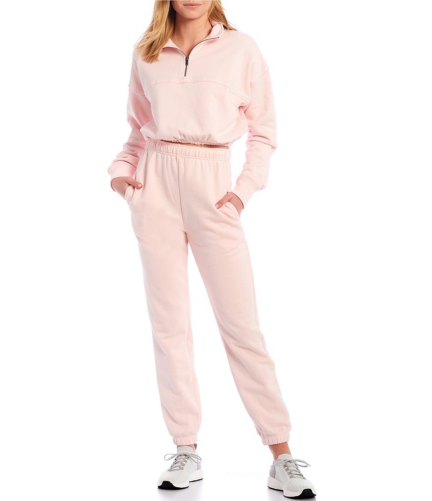 NIA Knit Cinched Quarter-Zip Long Sleeve Coordinating Pullover