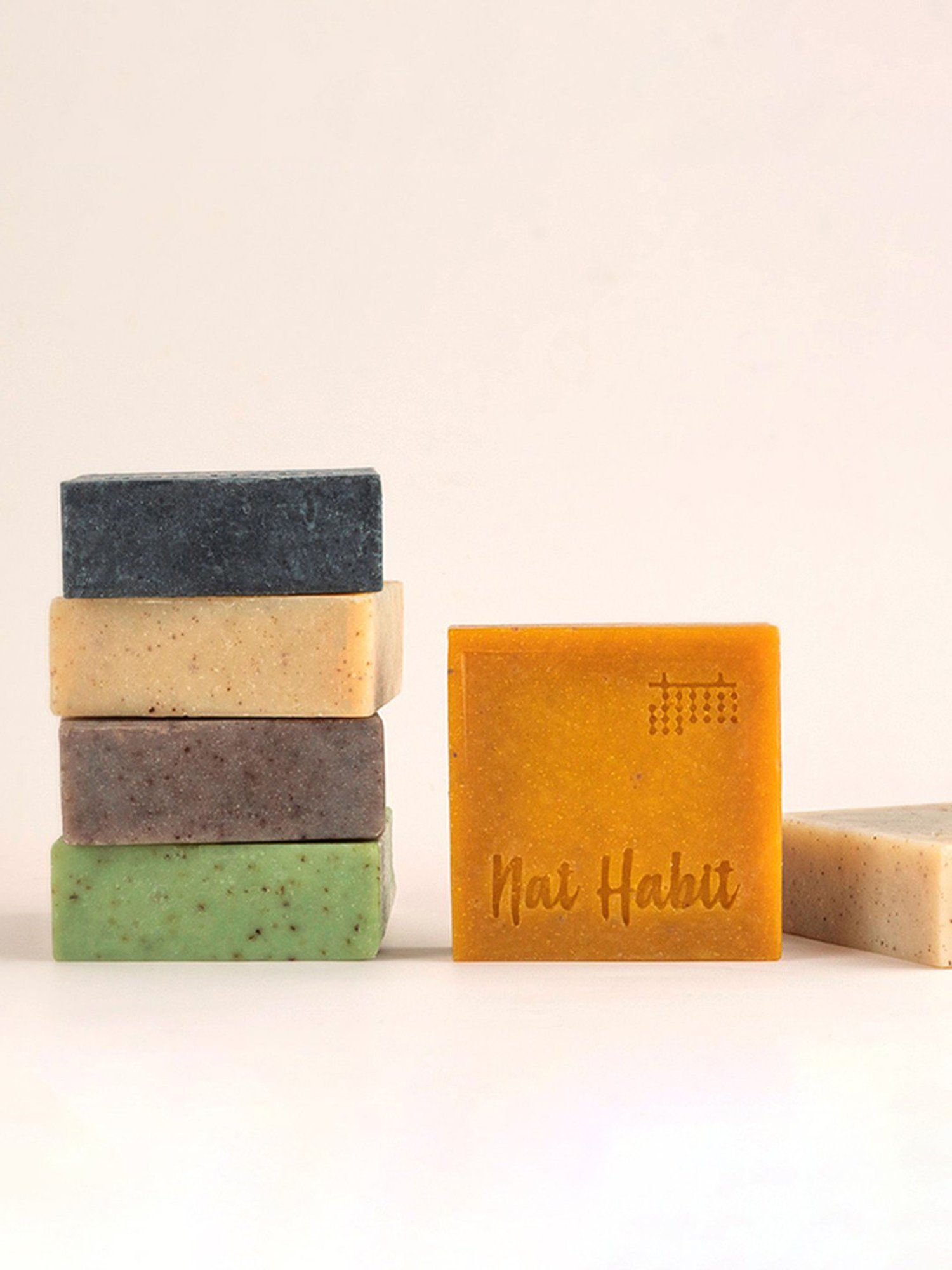 Nat Habit Detox Charcoal & Healing Turmeric-Oats Cold Processed Butter Soap Combo