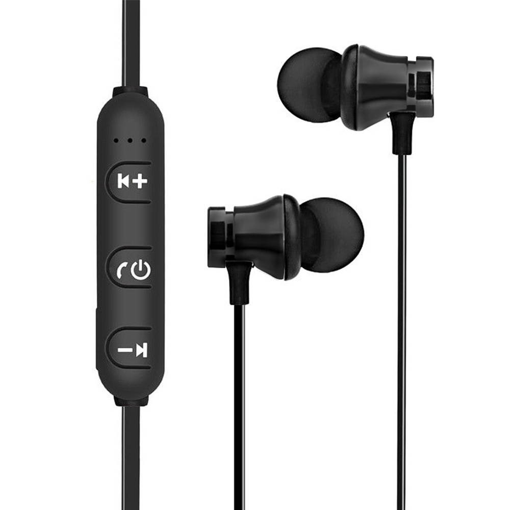 Magnetic In-ear Bluetooth Headset 4.2 Bluetooth Version Wireless Sport Bluetooth Headsets - Black