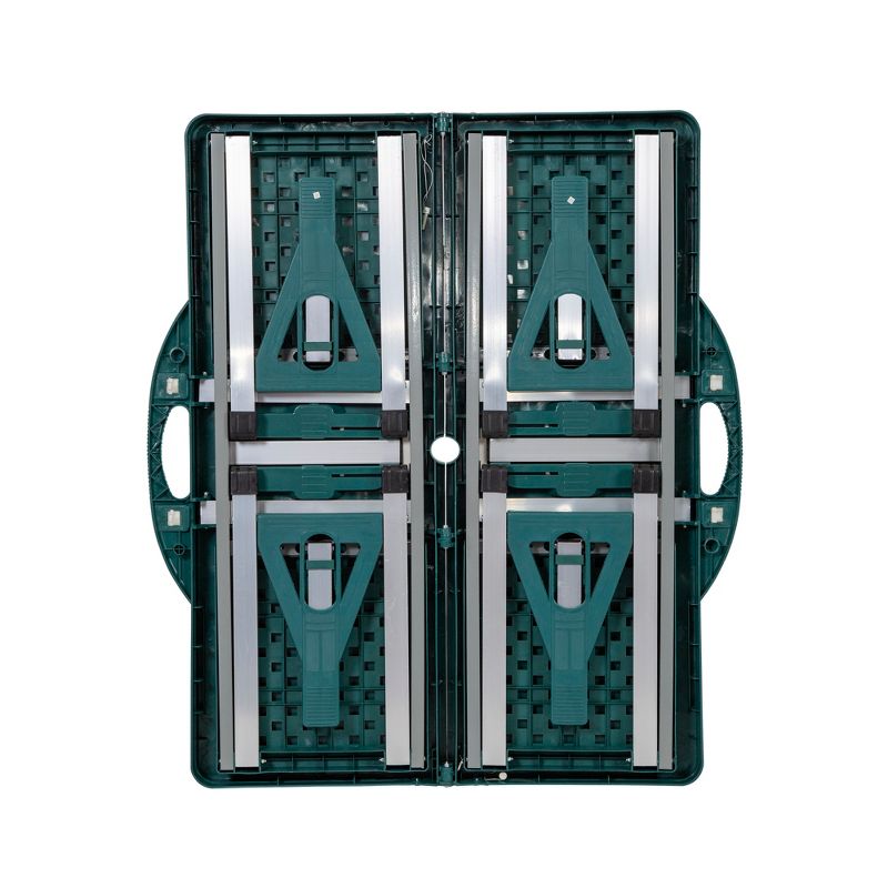 Stansport Picnic Table and Umbrella Combo Pack Green