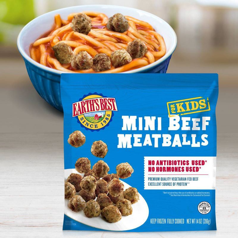 Earth's Best Baked Mini Beef Meatballs - Frozen - 14oz