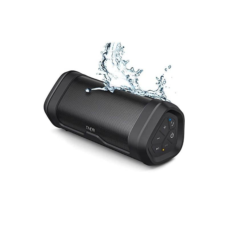 Boost Portable Waterproof Bluetooth Speakers with Premium Stereo Sound IP67 20 Hours Playtime 100 ft Range Builtin Power Bank and Mic True Wireless Stereo Loud Wireless Speaker