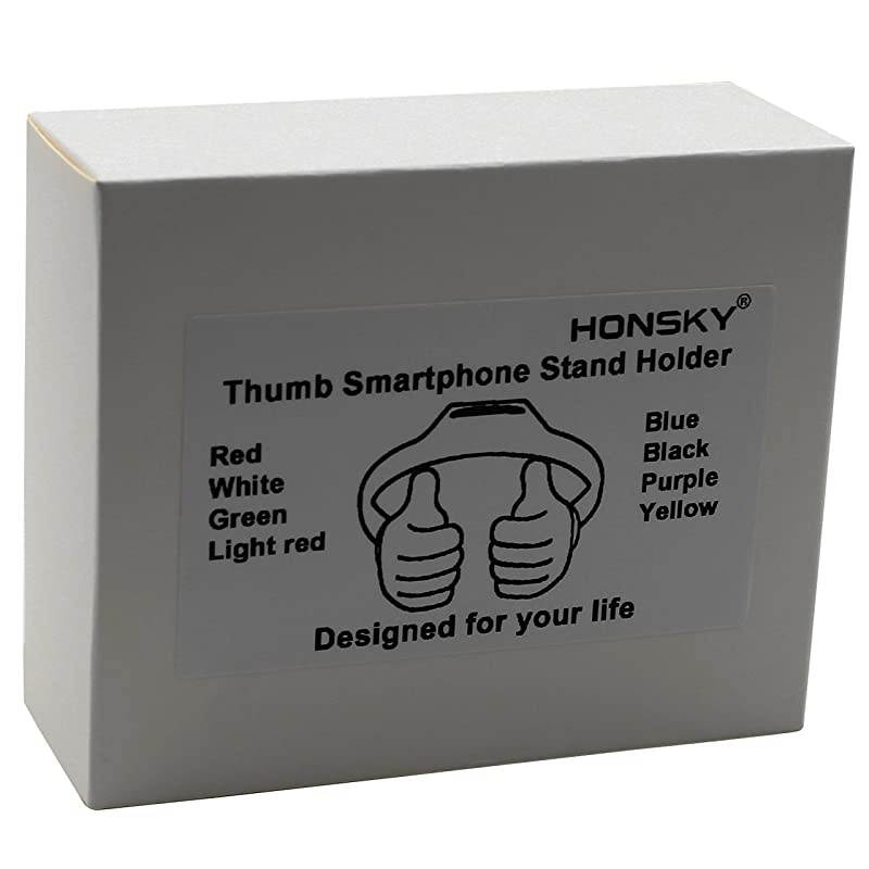 Thumbs-up Cell Phone Stand Holder, Tablet Stand Cradle for Desk Desktop Smartphone Cellphone Mobile Phone Tablets &ndash; Universal Adjustable Flexible, White