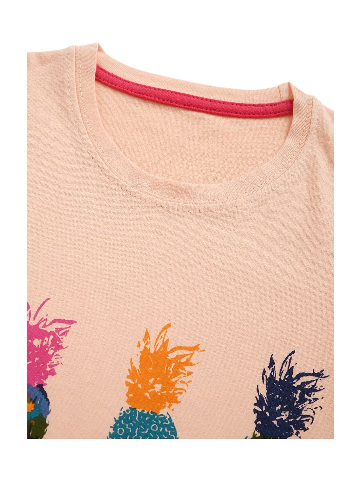 Kids Craft Peach Cotton Printed T-Shirt & Pants