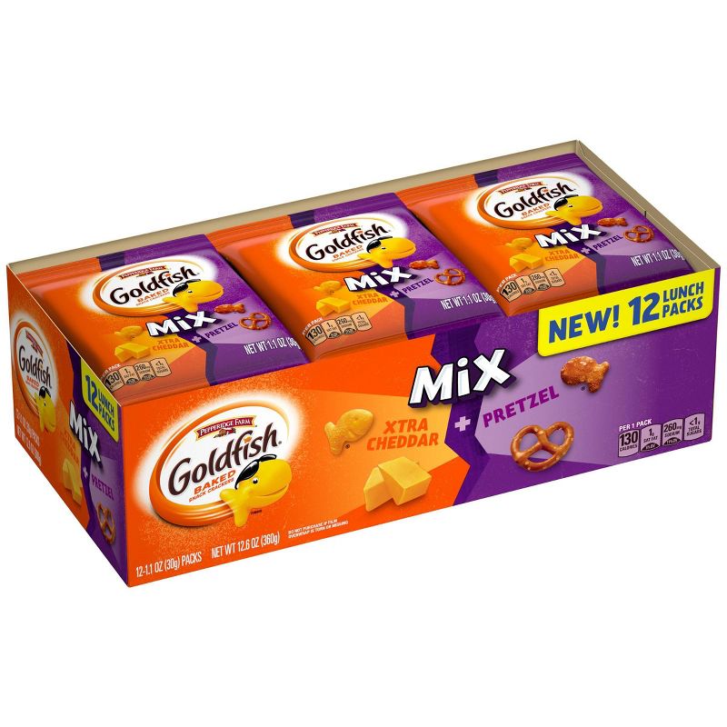 Pepperidge Farm Goldfish Flavor Blasted Extra Cheddar and Pretzel - 12ct
