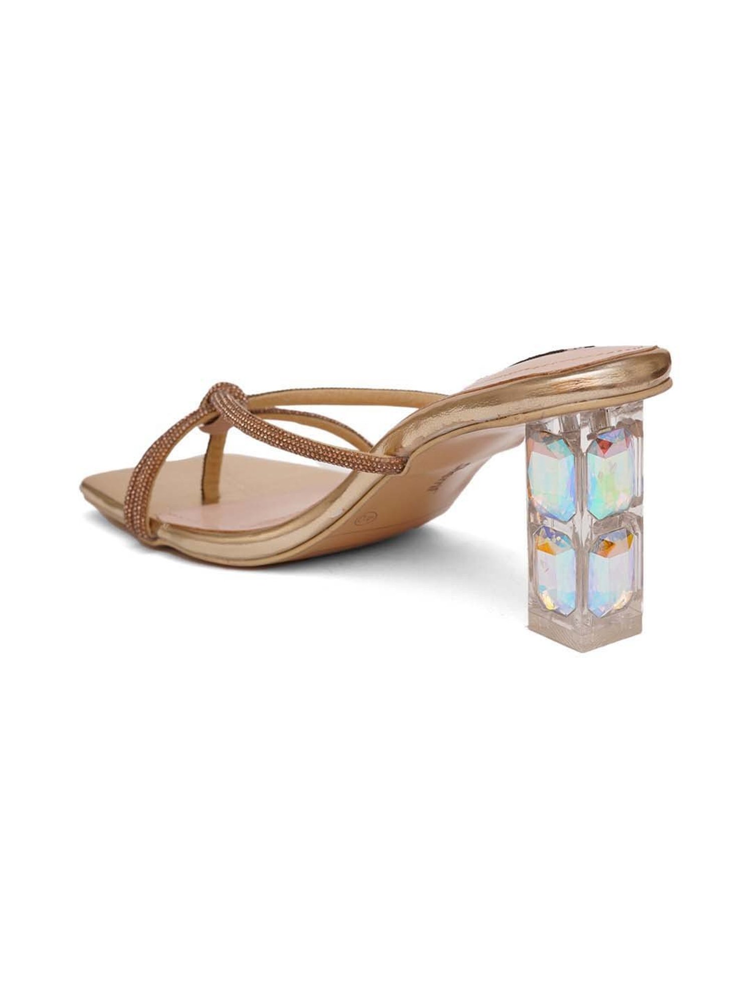 Sherrif Women's Golden Thong Sandals